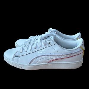 Puma Women's White Leather Sneakers